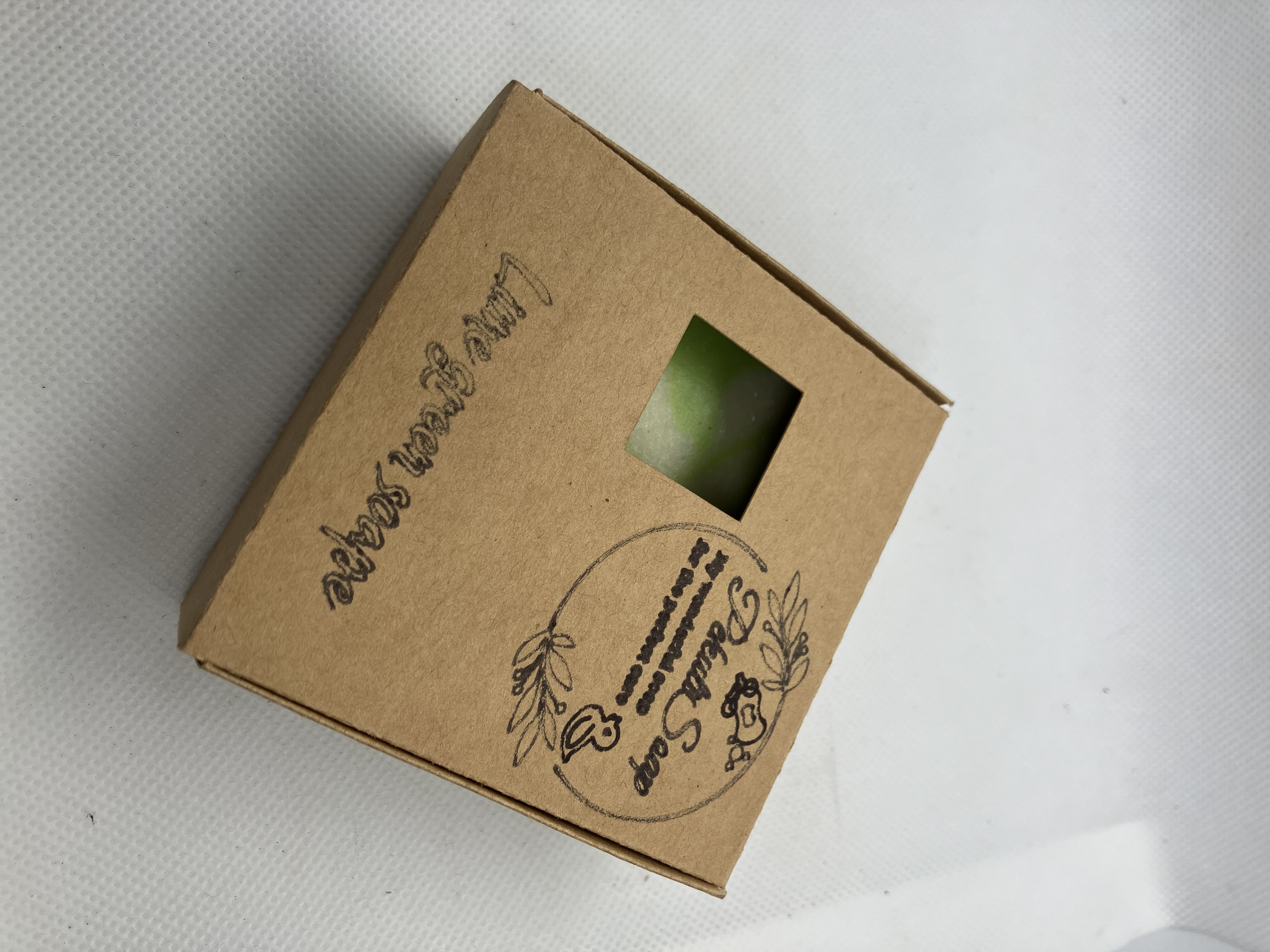 lime green soap box Lime green soap